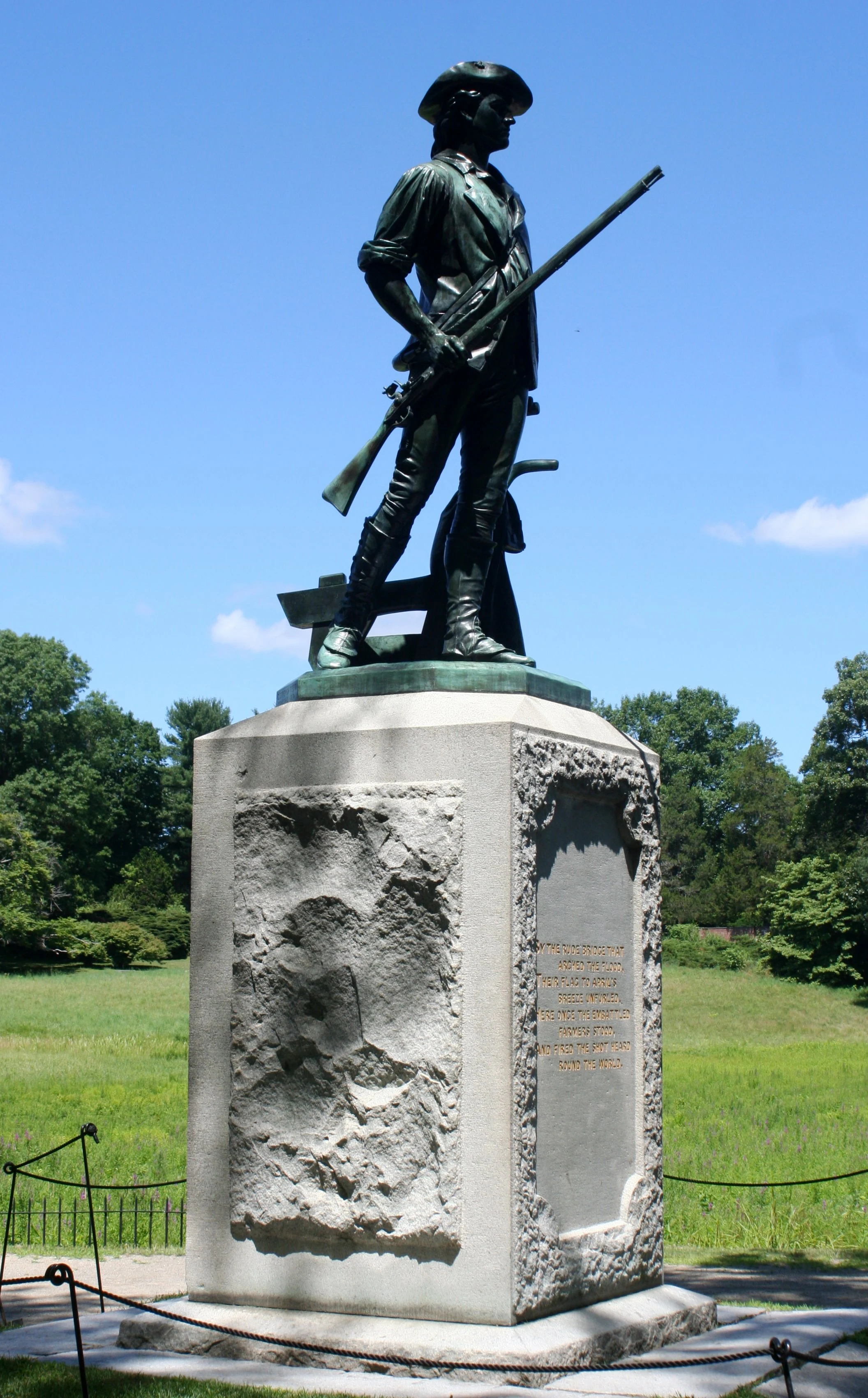 Daniel Chester French's Minute Man statue at North Bridge.