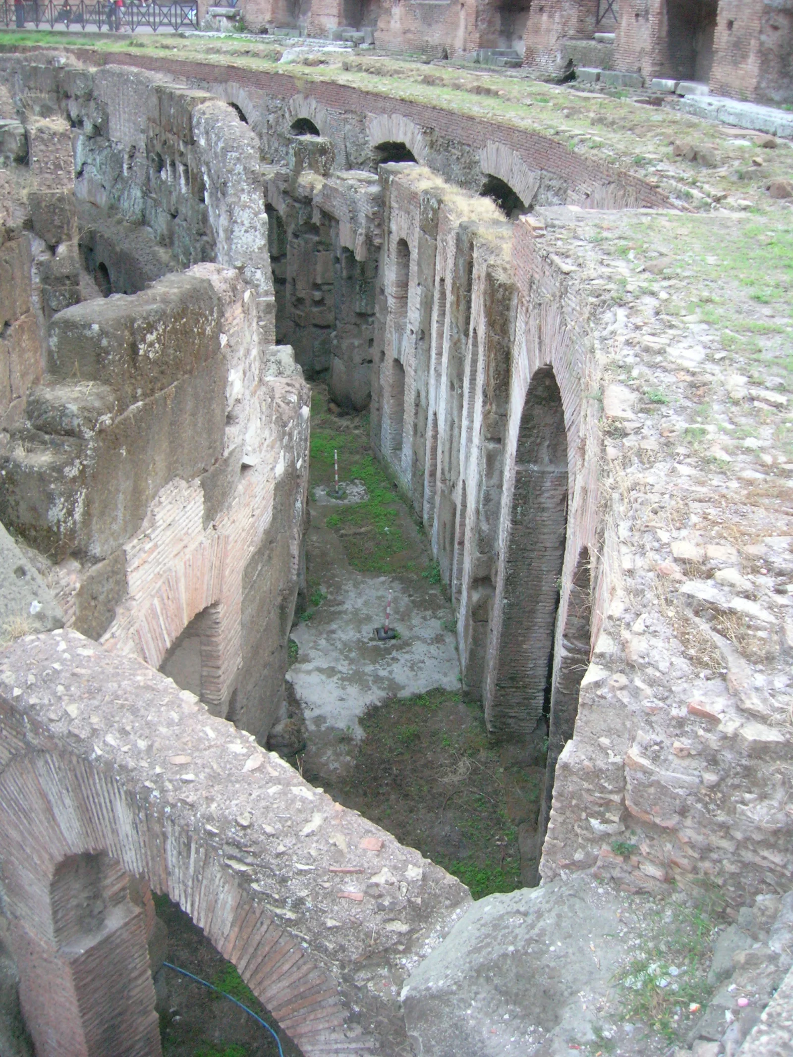 The Colosseum's hypogeum fills the space once concealed beneath a timber and sand arena floor.